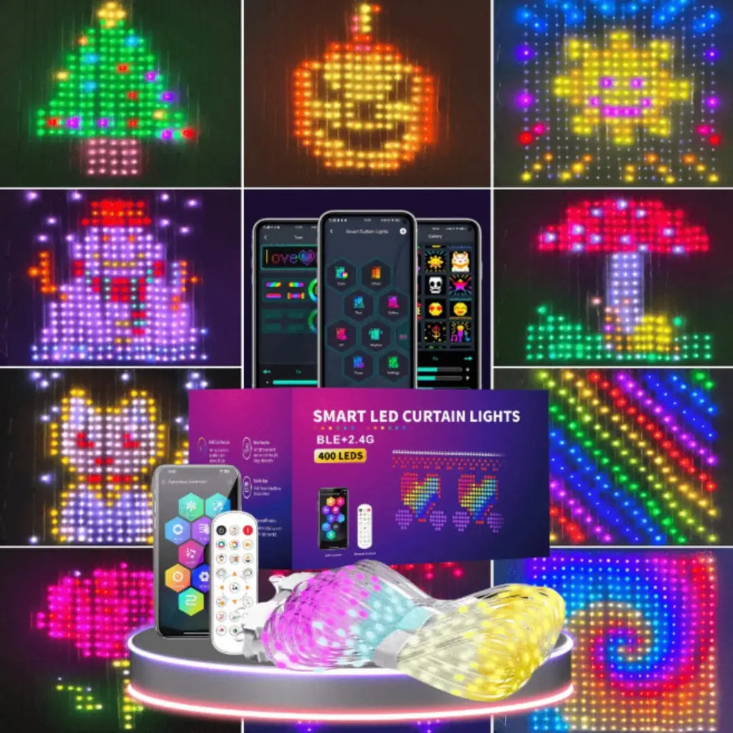 CORTINA INTELIGENTE 3D LED