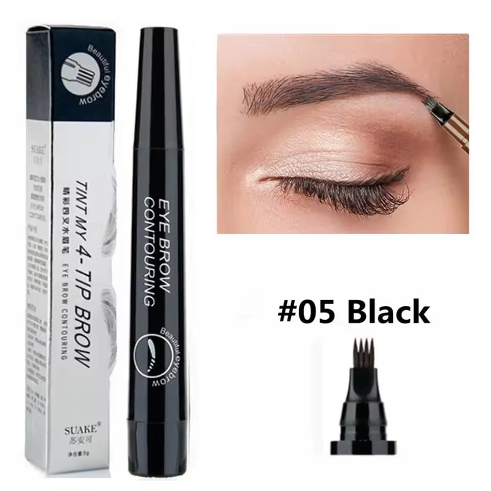 Delineador de Cejas 4 Puntas – Tinta Semi-