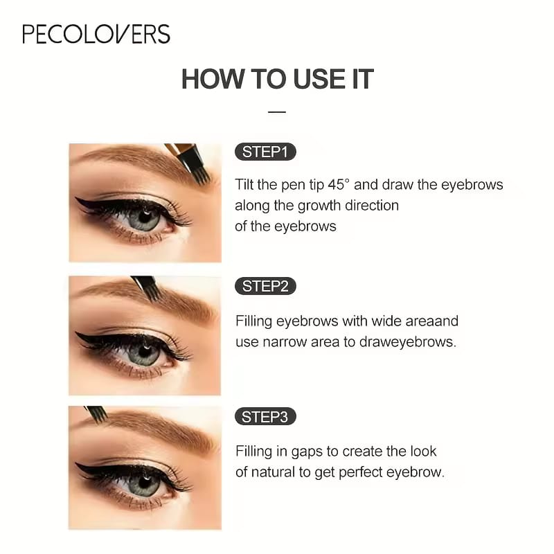 Delineador de Cejas 4 Puntas – Tinta Semi-