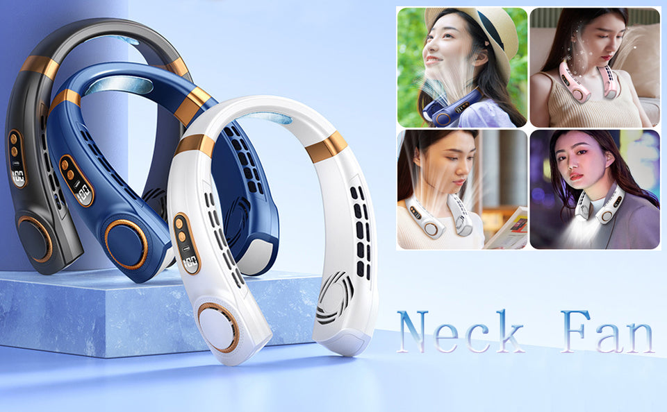 VENTILADOR DE CUELLO CON LUZ LED