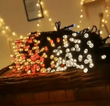 LUCES DE NAVIDAD CON PANEL SOLAR 20 METROS