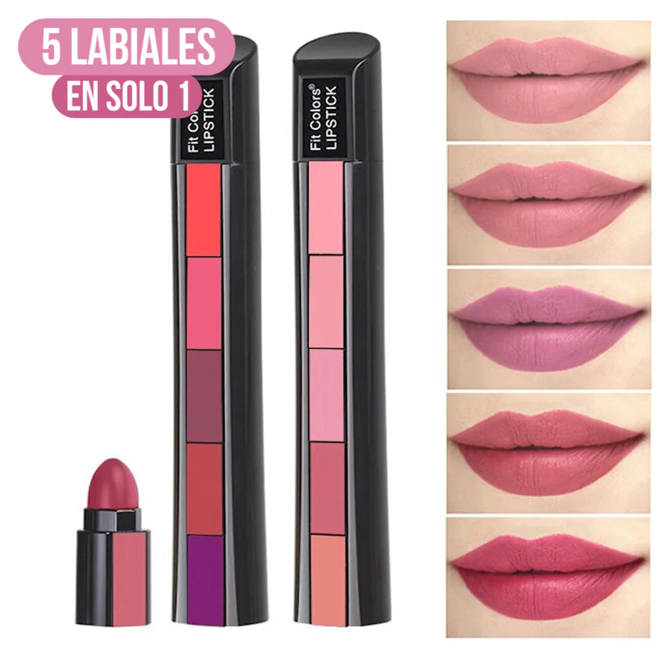 LABIAL EN BARRA 5 EN 1